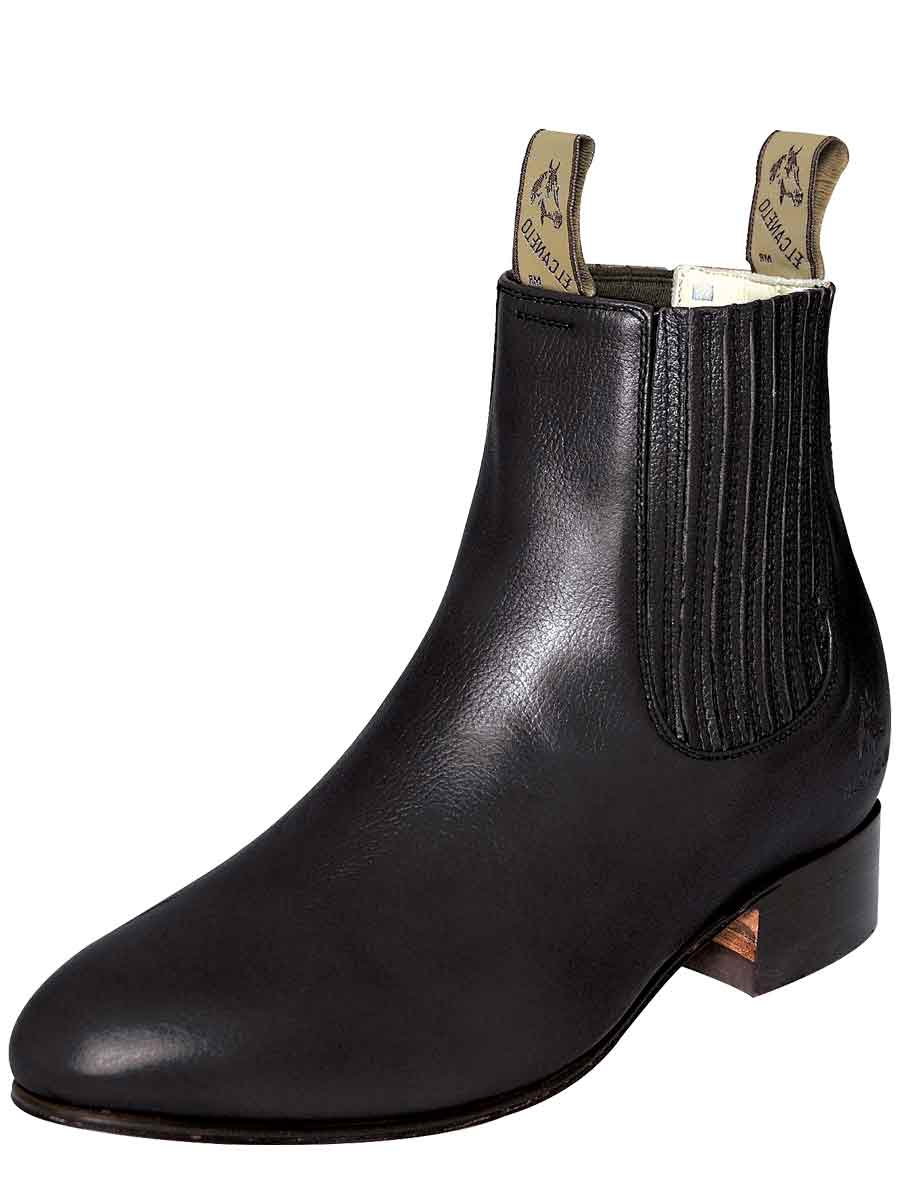 Classic Genuine Leather Charros Ankle Boots for Men El Canelo ID 232