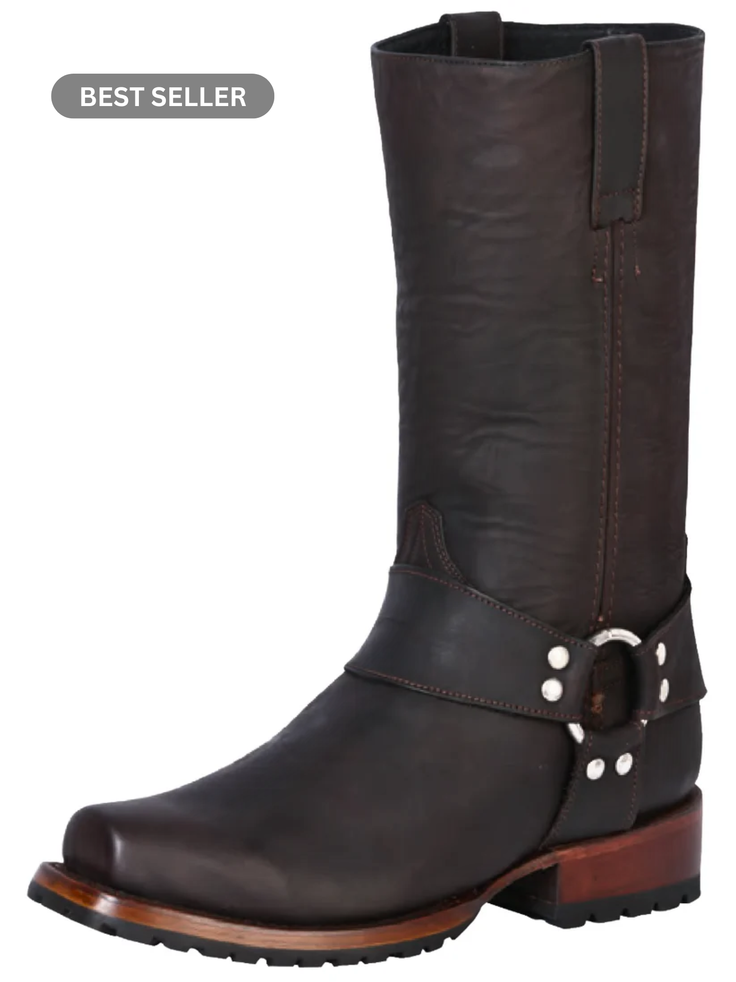 El General Biker Boot - Crazy Dark Brown 40673