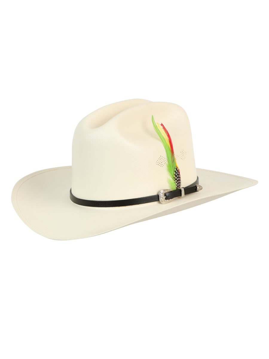 Sombrero Vaquero Horma Sinaloa 500X Palma para Hombre 'El General' - ID: 44977 Sinaloa El General Hueso