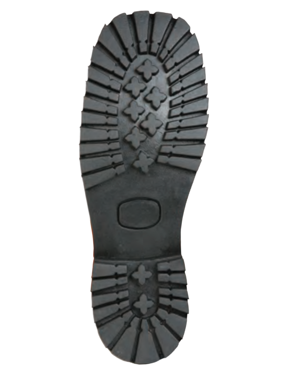 Botines de Trabajo de Agujetas con Punta Suave de Piel Genuina para Hombre 'El General' - ID: 51269 Botas de Agujetas El General