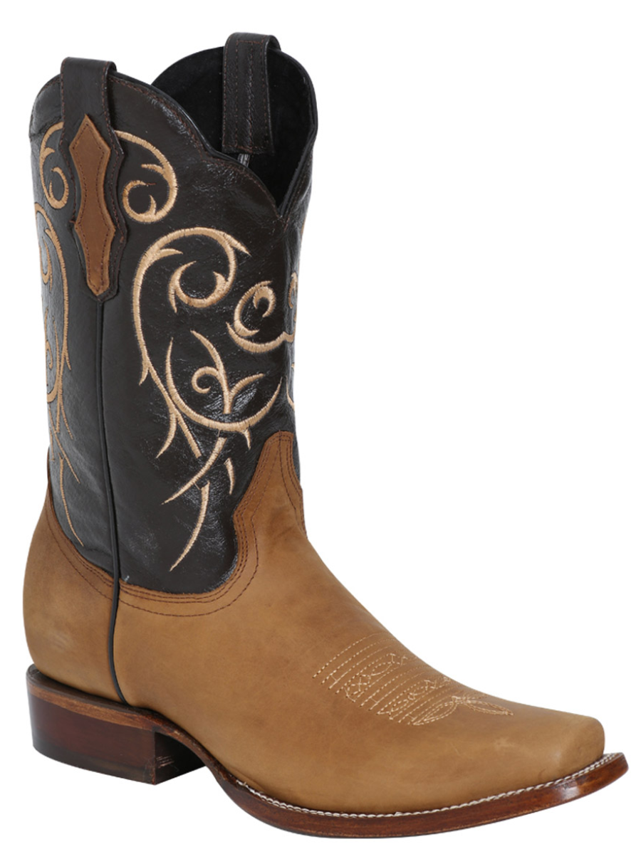 Botas Vaqueras Rodeo Clasicas de Piel Genuina para Hombre 'El Señor de los Cielos' - ID: 124072 Botas Piel Genuina El Señor de los Cielos