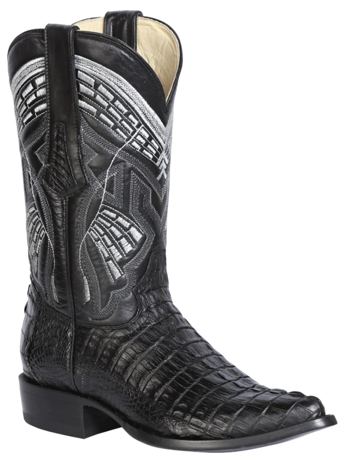 Botas Vaqueras Exoticas de Caiman Cola Original para Hombre 'Centenario' - ID: 124462 Botas Caiman Original Centenario