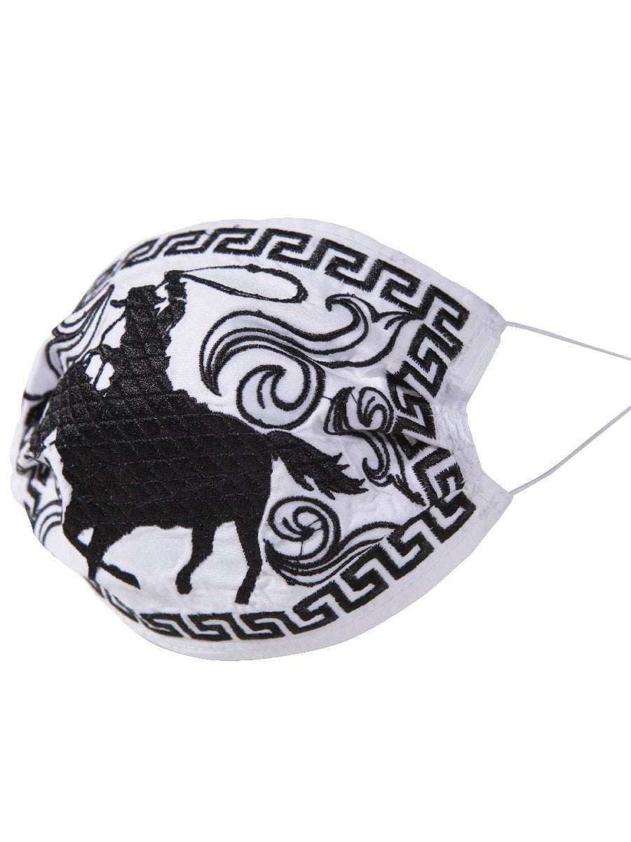 Cowboy Horse Rider Face Mask - Cubrebocas Bordado con Diseño de Jinete - ID: 125576 Cubrebocas Don Max Default Title