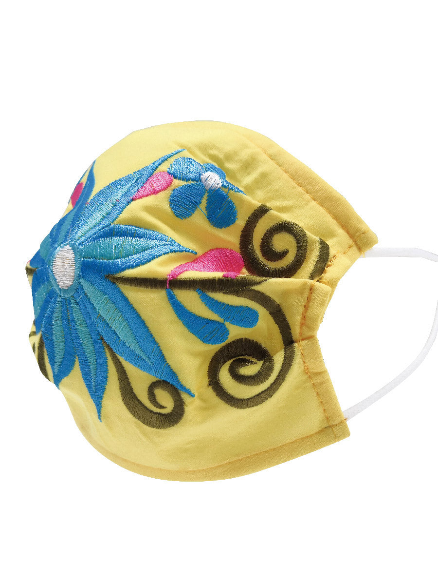 Floral Mexican Face Mask - Cubrebocas Bordado Floral - ID: 125590 Cubrebocas Don Max Default Title