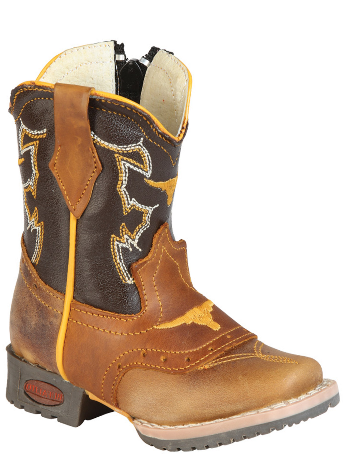 Kids - Botas Vaqueras Rodeo con Antifaz de Piel Genuina para Bebes 'Jar Boots' - ID: 126574 Botas Vaqueras Jar Boots