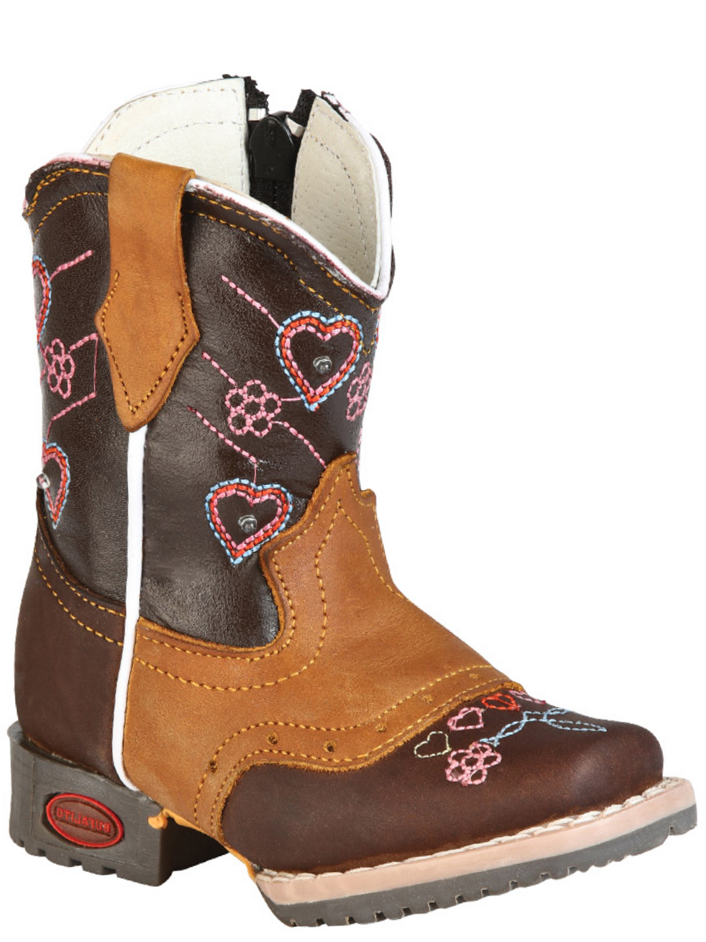 Kids - Botas Vaqueras Rodeo con Antifaz de Piel Genuina para Bebes 'Jar Boots' - ID: 126576 Botas Vaqueras Jar Boots