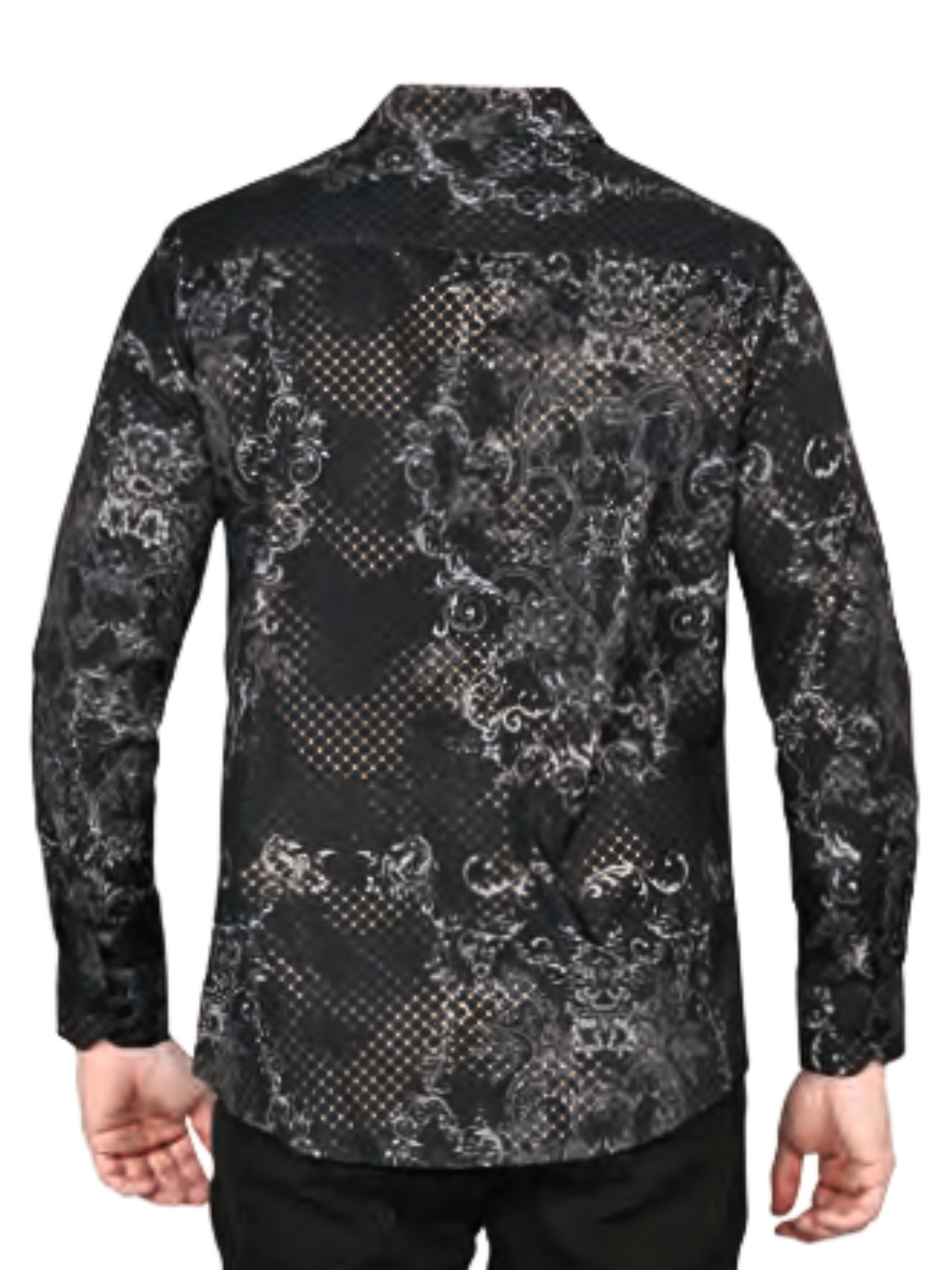 Camisa Casual Manga Larga Estampada para Hombre 'Lamasini' - ID: 0111 Camisas Estampadas Lamasini