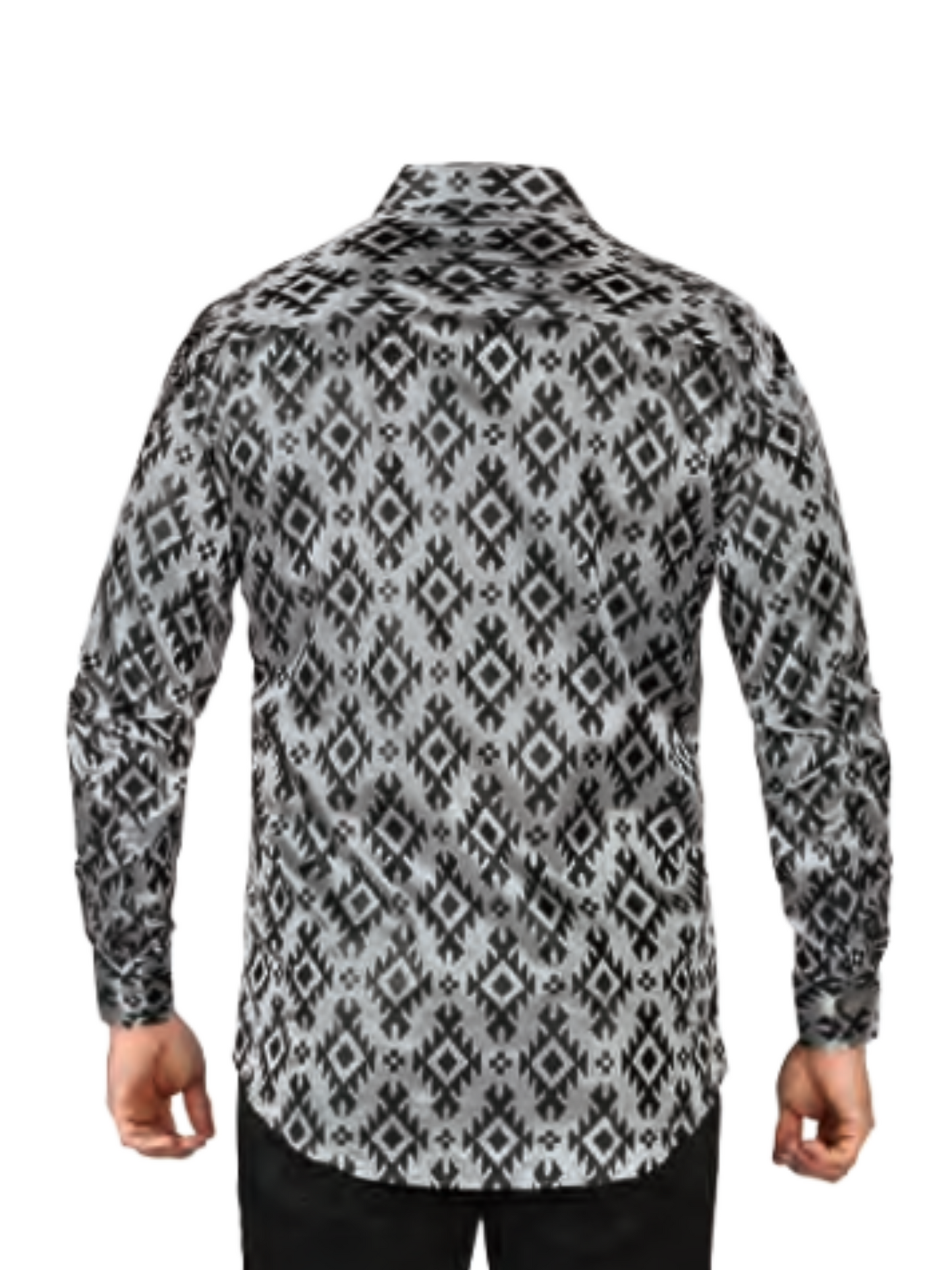 Camisa Casual Manga Larga Estampada para Hombre 'Lamasini' - ID: 3010 Camisas Estampadas Lamasini