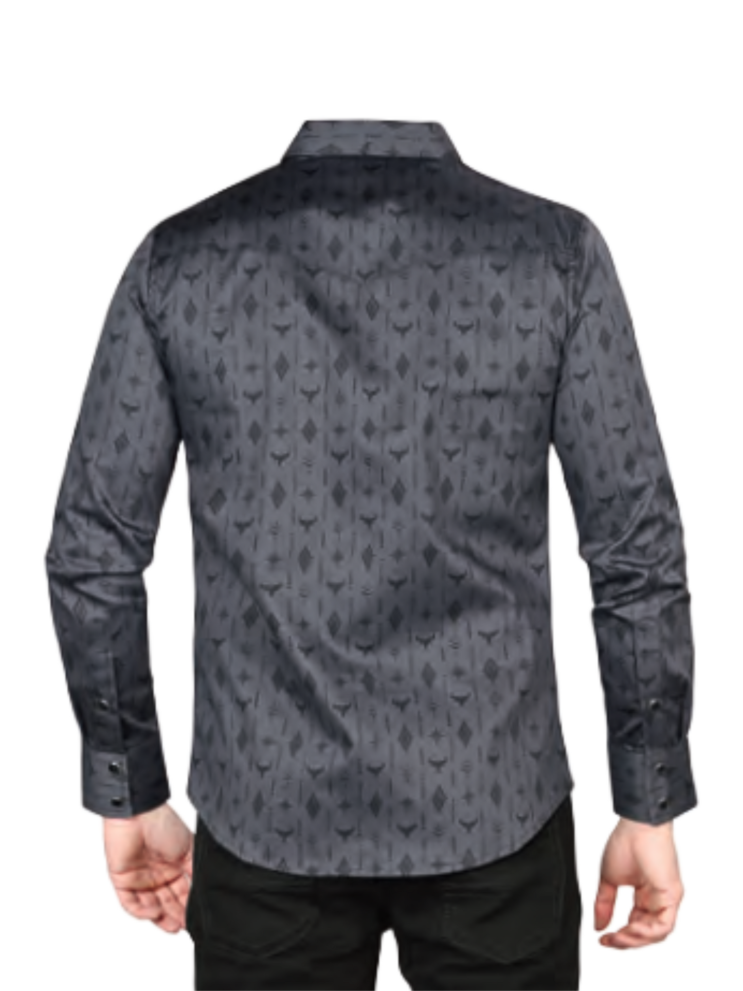 Camisa Casual Manga Larga Estampada para Hombre 'Lamasini' - ID: 2216 Camisas Estampadas Lamasini