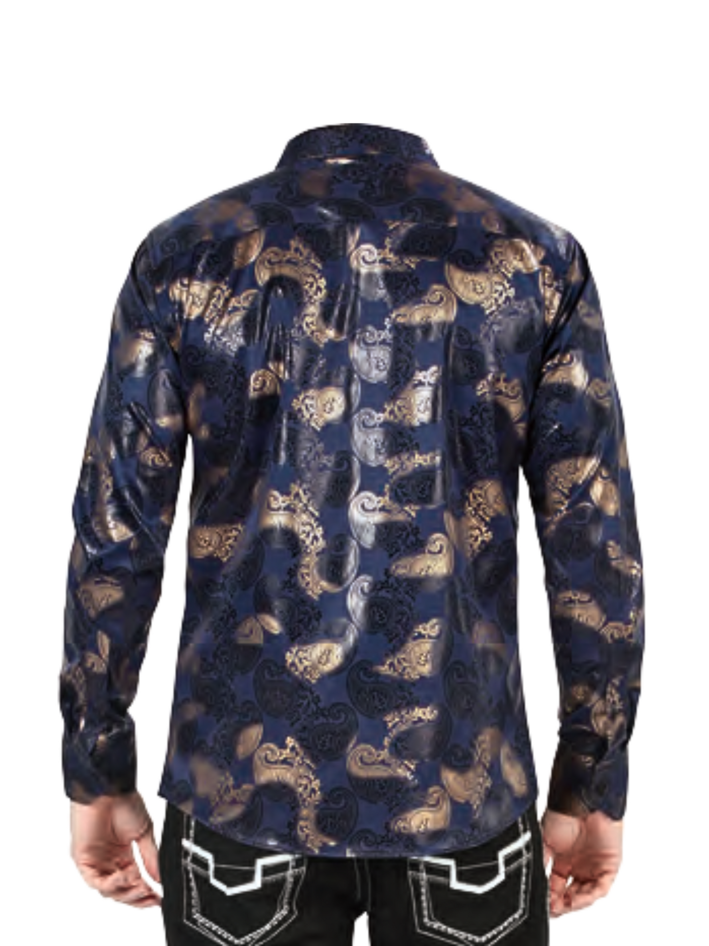 Camisa Casual Manga Larga Estampada para Hombre 'Lamasini' - ID: 4471 Camisas Estampadas Lamasini