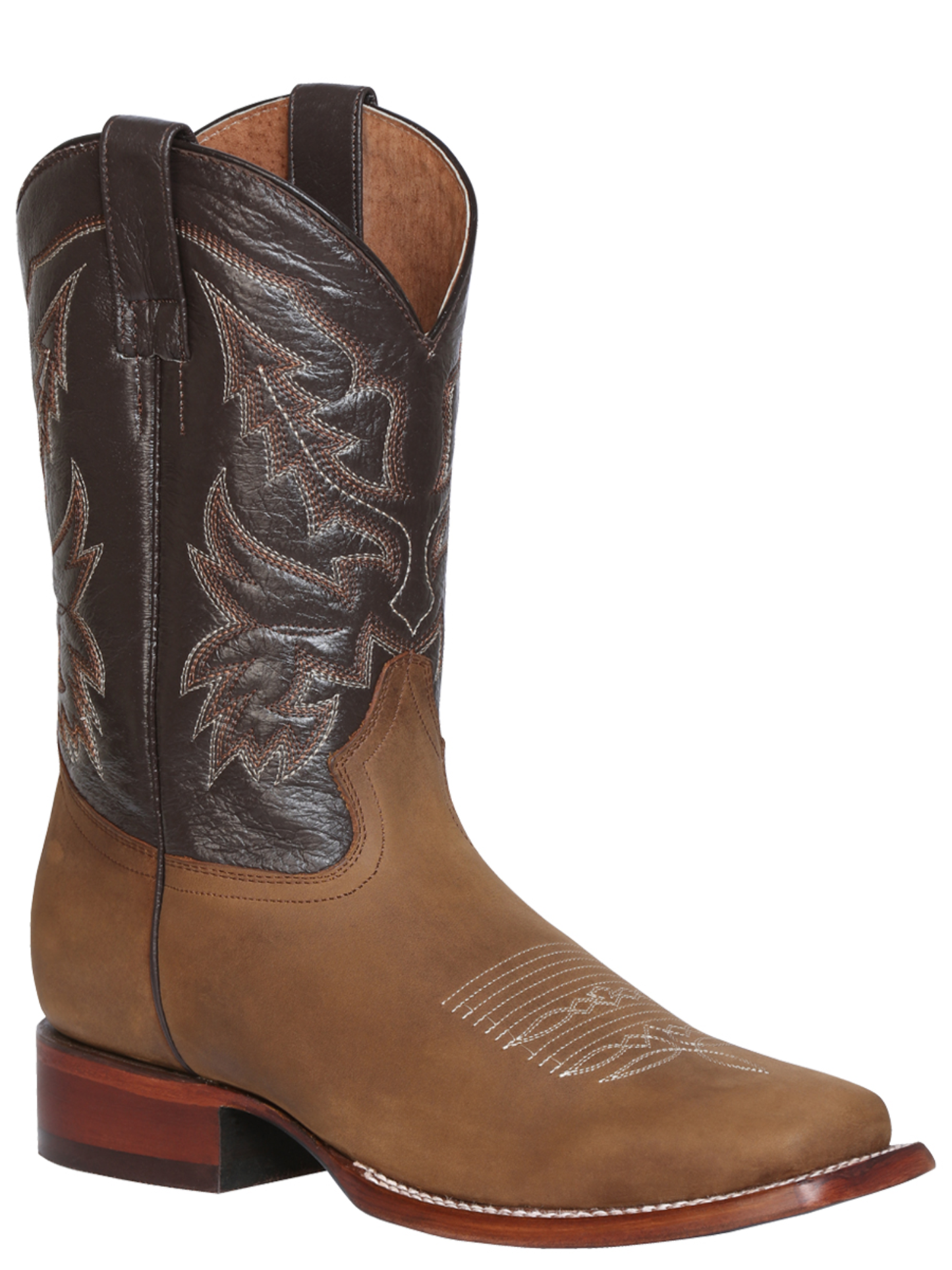 Classic Rodeo Cowboy Boots of Genuine Leather for Men 'El General' - ID: 43007