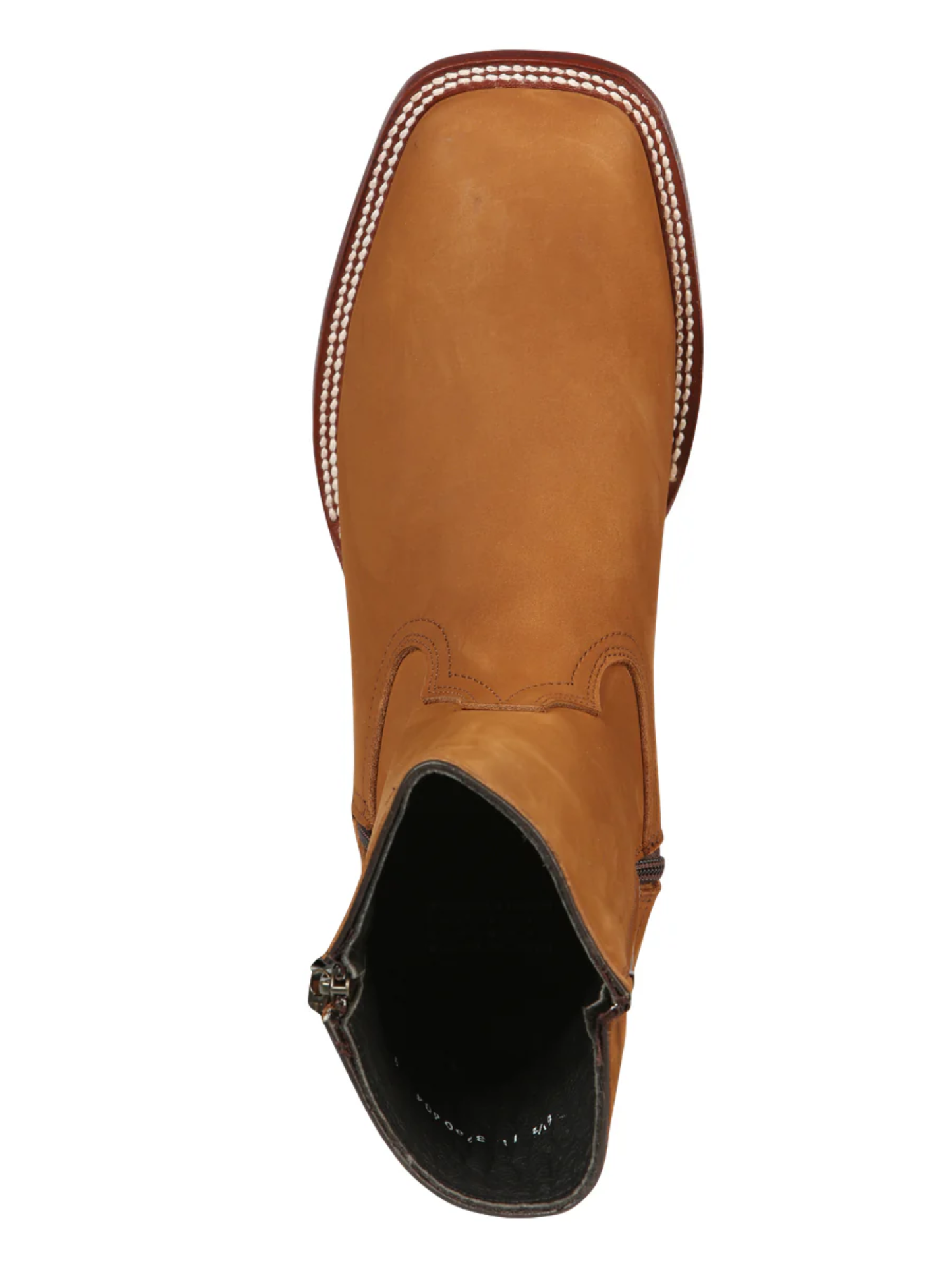 Men's Classic Dress Cowboy Boots with Double Closure in Nubuck Leather 'El Canelo' - ID: 45215