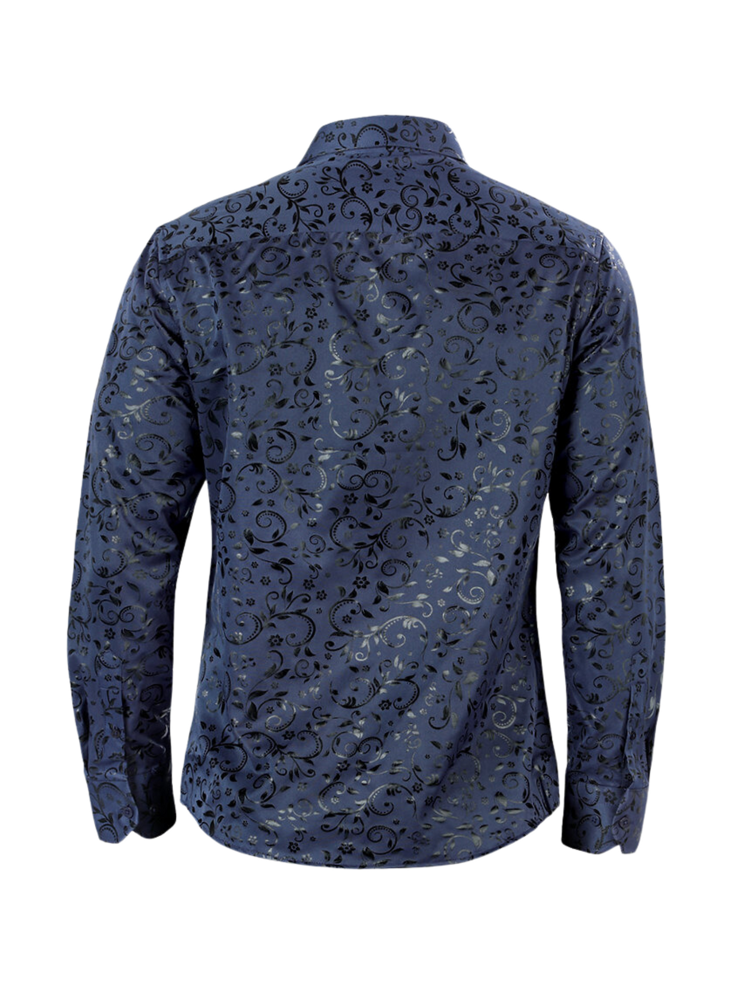 Camisa Casual Manga Larga Estampada para Hombre 'Montero' - ID: 0795 Camisas Estampadas Montero