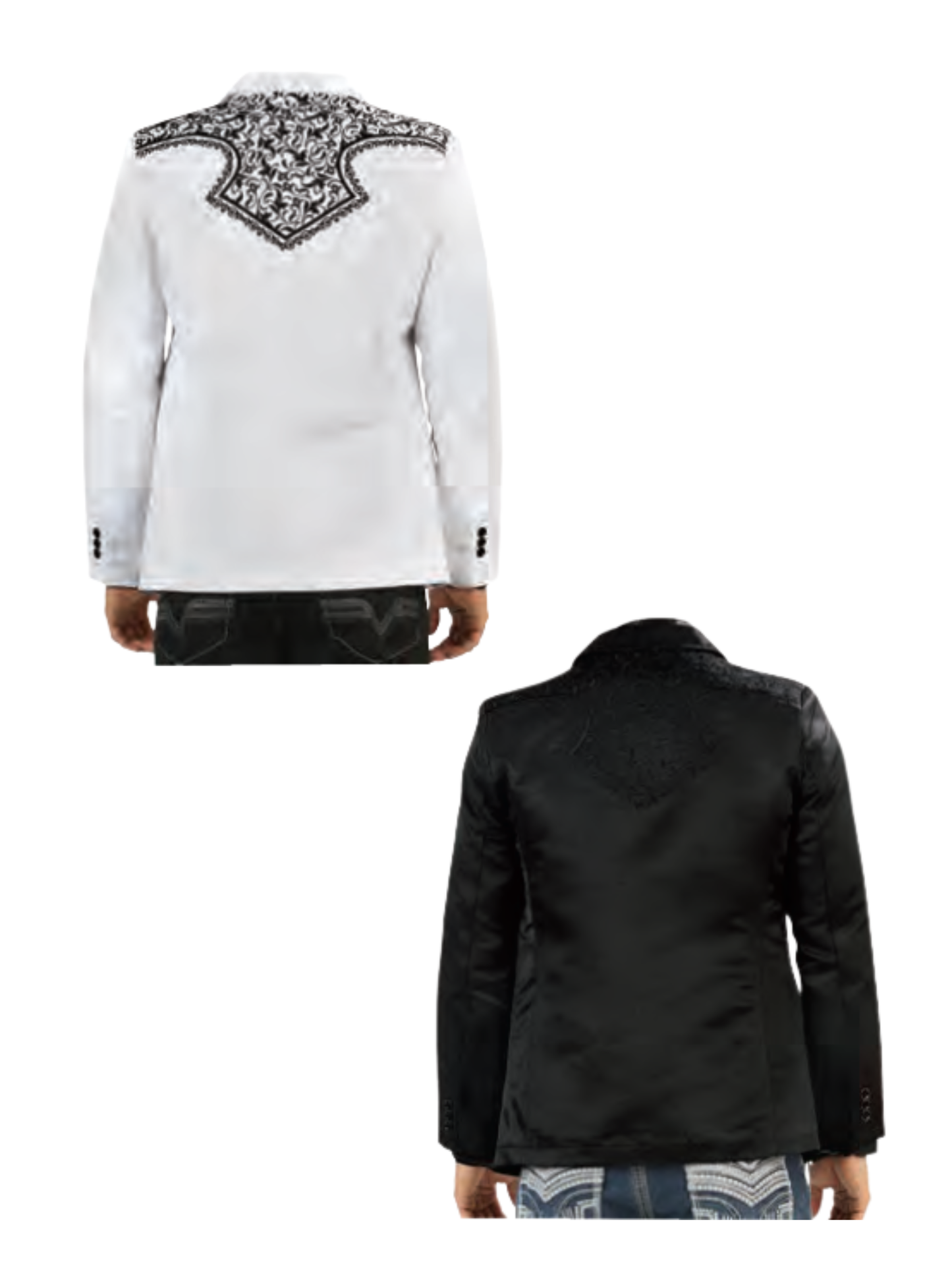 Saco Vaquero Bordado para Hombre 'Lamasini' - ID: 513 Sacos Bordados Lamasini