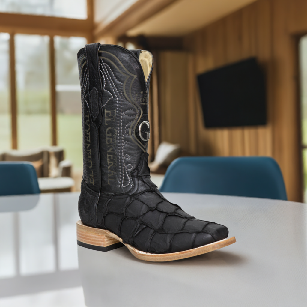 Botas Vaqueras Exoticas de Monster Fish Original para Hombre 'El General' - ID: 45083 Botas Monster Fish Original El General