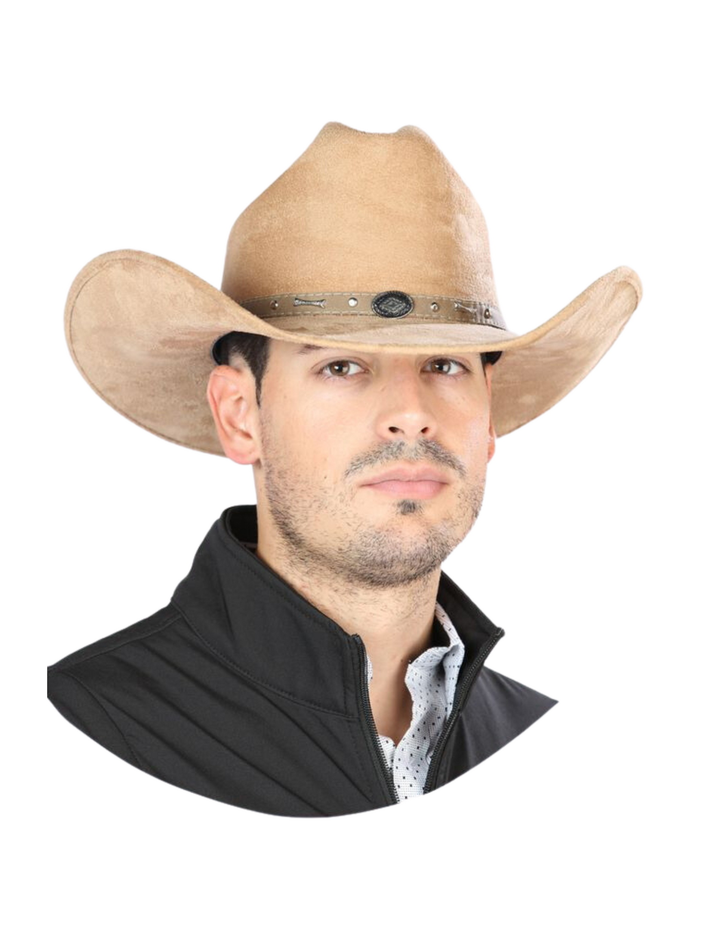 Sombrero Vaquero Horma Indiana de Gamuza Faux para Hombre / Unisex 'El General' Indiana El General