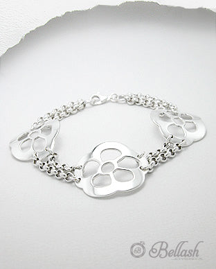 Pulsera de Eslabones Artesanal de Plata Ley 925 - 925 Sterling Silver Handmade Link Bracelet - ID: 547064694 Bellash