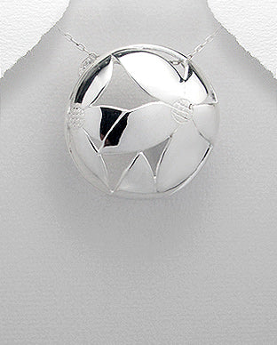 Dije de Flores Artesanal de Plata Ley 925 - 925 Sterling Silver Handmade Flowers Pendant - ID: 547066832 Bellash