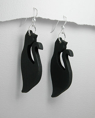 Aretes de Gato Artesanales de Madera y Plata 925 - Wood and 925 Sterling Silver Handmade Cat Earrings - ID: 66796410 Bellash