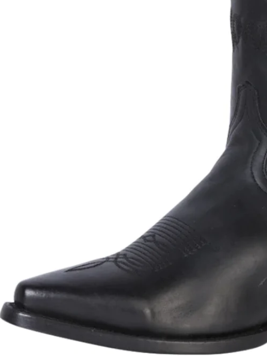 Botas Vaqueras Clasicas de Piel Genuina para Hombre 'Rodeo Bravo' - ID: 135 Botas Clasicas Piel Genuina Rodeo Bravo 