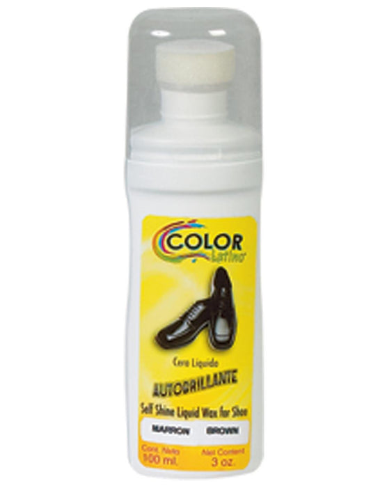 Limpiador de Calzado Cera Liquida Autobrillante Color Marron, 100 ml 'Color Latino' - ID: 19769 Shoe Cleaning Product Color Latino Default Title