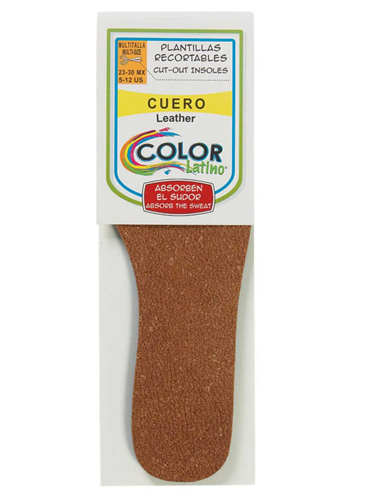 Plantillas para Zapatos de Cuero Multitalla Recortables, 1 Par 'Color Latino' - ID: 19782 Shoe Insoles Color Latino Default Title