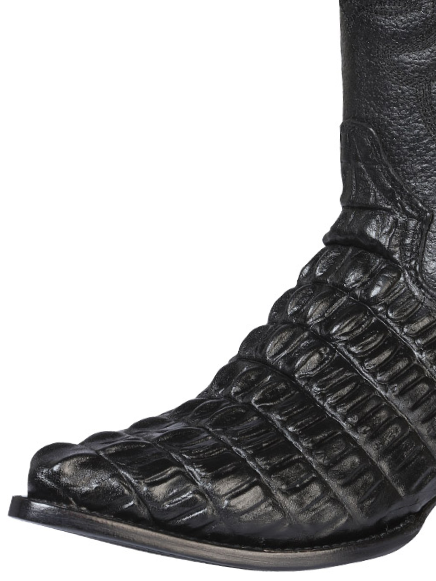 Botas Vaqueras Imitacion de Caiman Cola Grabado en Piel Vacuno para Hombre 'El Señor de los Cielos' - ID: 40842 Botas Caiman Print El Señor de los Cielos 