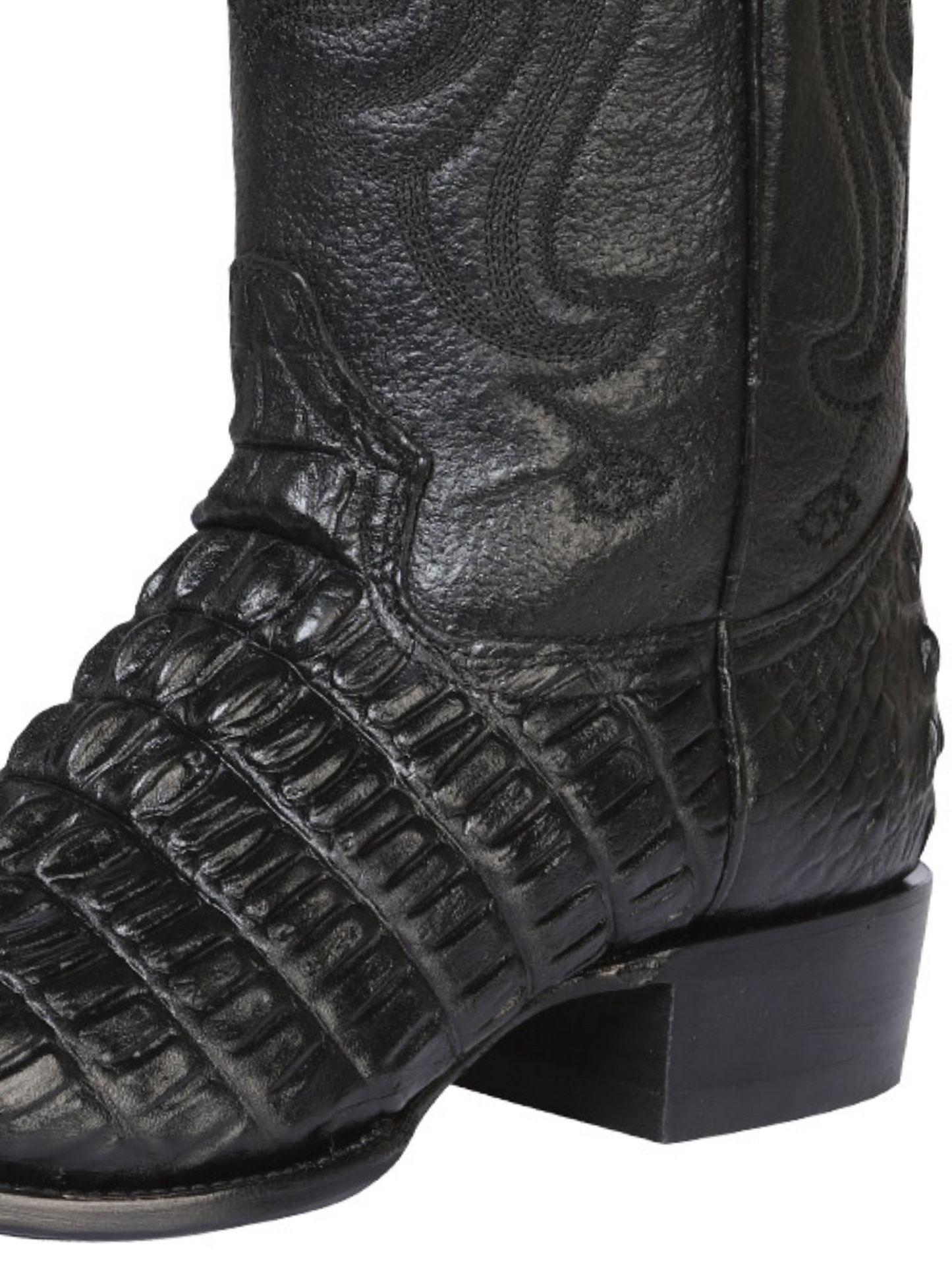 Botas Vaqueras Imitacion de Caiman Cola Grabado en Piel Vacuno para Hombre 'El Señor de los Cielos' - ID: 40842 Botas Caiman Print El Señor de los Cielos 