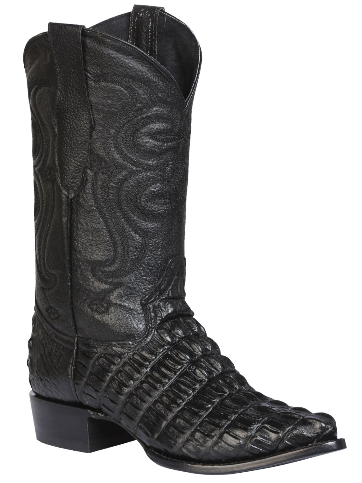 Botas Vaqueras Imitacion de Caiman Cola Grabado en Piel Vacuno para Hombre 'El Señor de los Cielos' - ID: 40842 Botas Caiman Print El Señor de los Cielos 