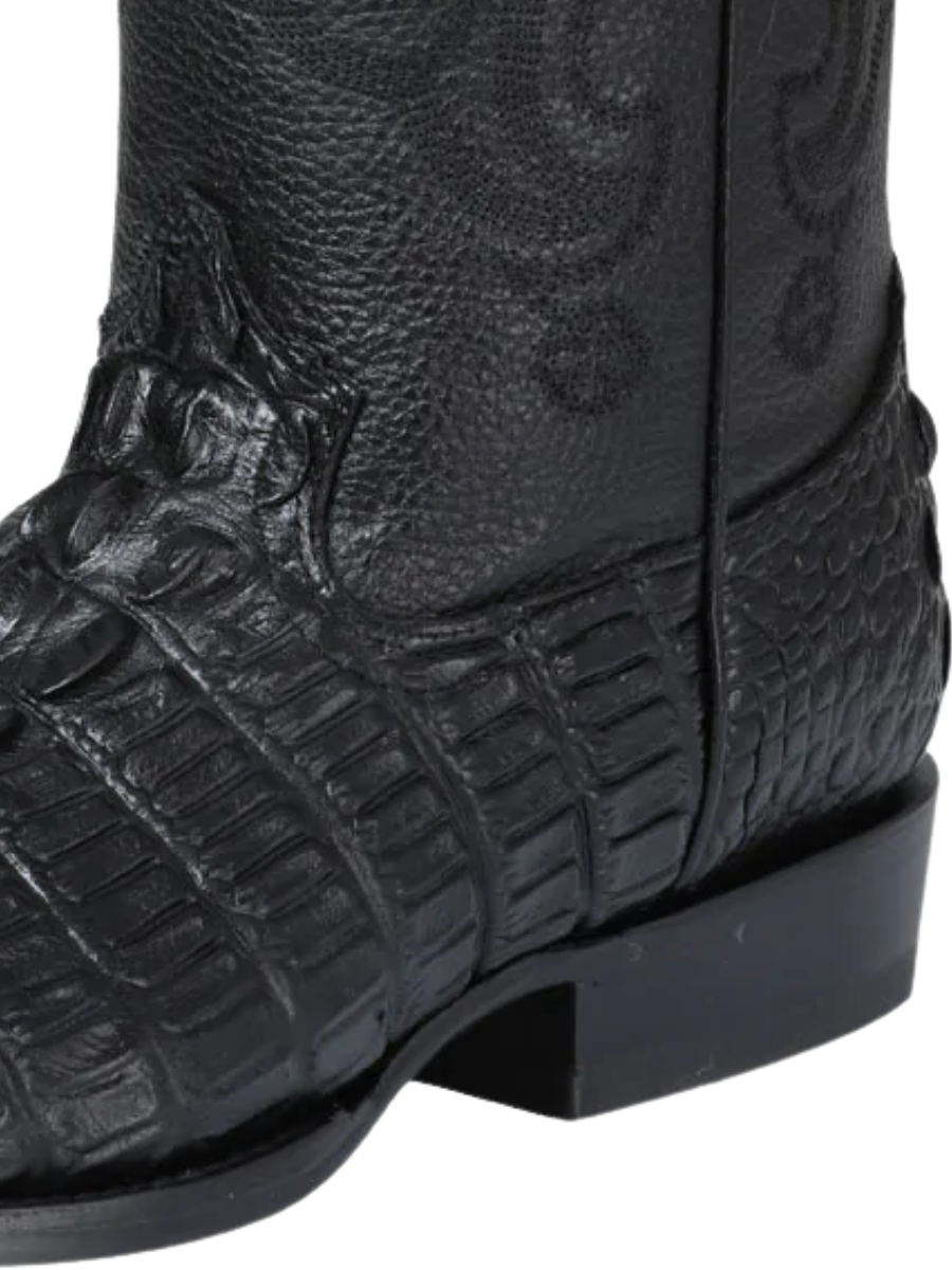 Botas Vaqueras Imitacion de Caiman Cola Grabado en Piel Vacuno para Hombre 'El Señor de los Cielos' - ID: 40854 Botas Caiman Print El Señor de los Cielos 