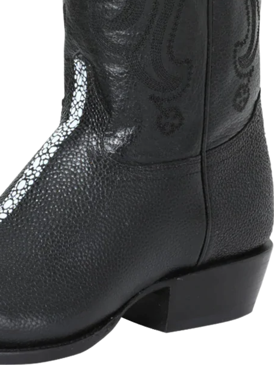 Botas Vaqueras Imitacion de Mantarraya P/C Grabado en Piel Vacuno para Hombre 'El Señor de los Cielos' - ID: 41528 Botas Mantarraya Print El Señor de los Cielos 