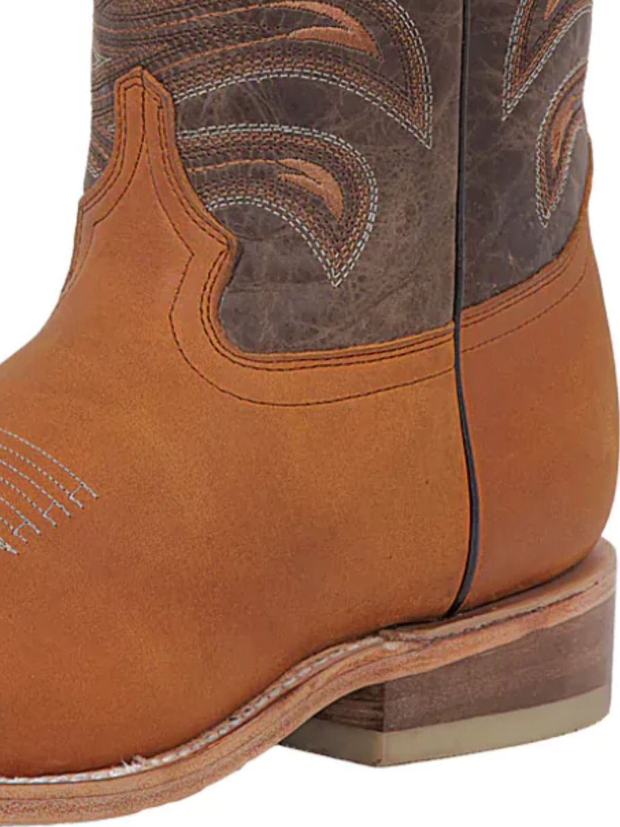 Botas Vaqueras Rodeo Clasicas de Piel Genuina para Hombre 'El General' - ID: 42991 Botas Piel Genuina El General 