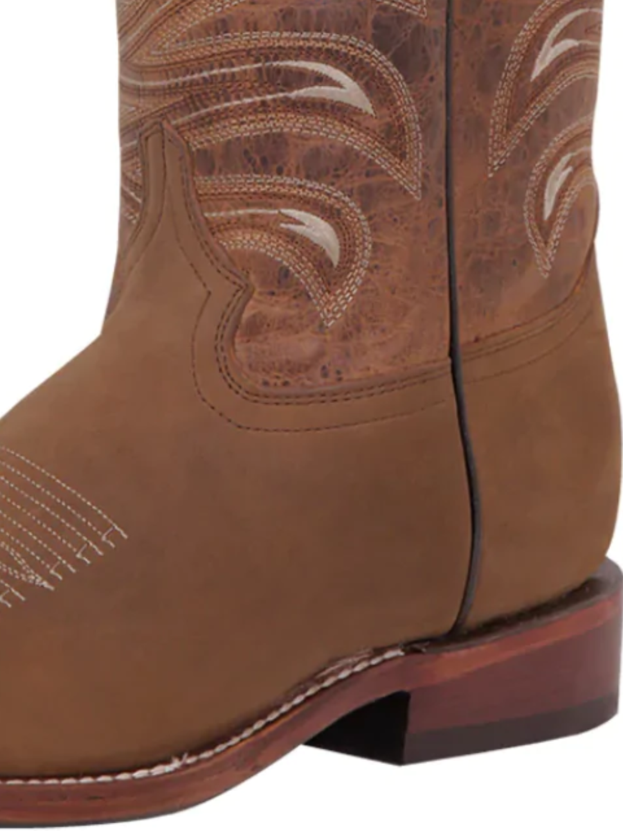 Botas Vaqueras Rodeo Clasicas de Piel Genuina para Hombre 'El General' - ID: 42993 Botas Piel Genuina El General 