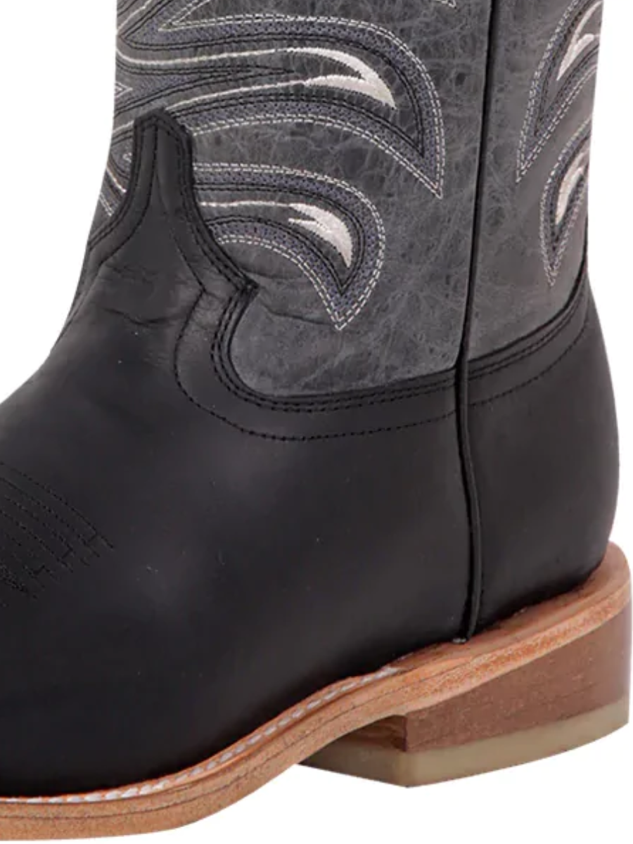 Botas Vaqueras Rodeo Clasicas de Piel Genuina para Hombre 'El General' - ID: 42994 Botas Piel Genuina El General 