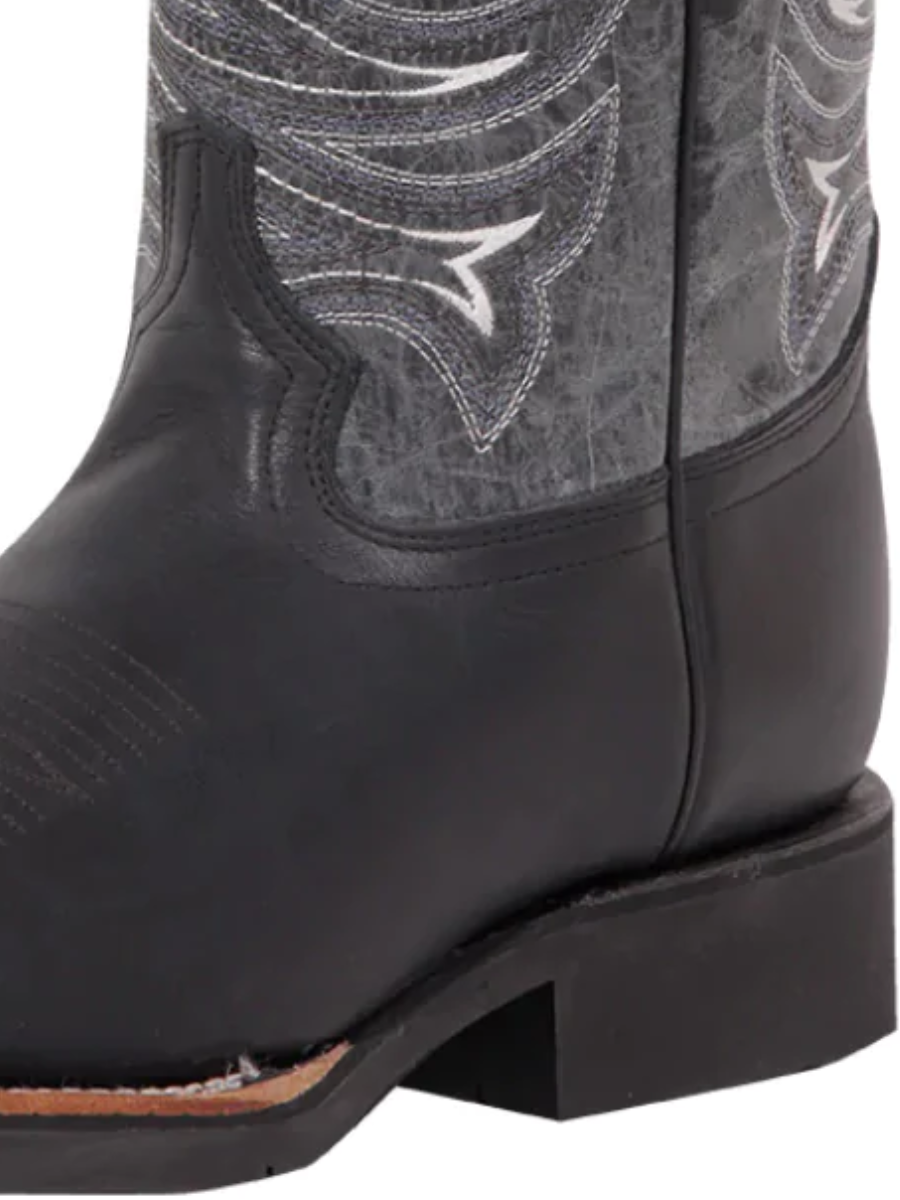 Botas Vaqueras Rodeo Clasicas de Piel Genuina para Hombre 'El General' - ID: 43002 Botas Piel Genuina El General 