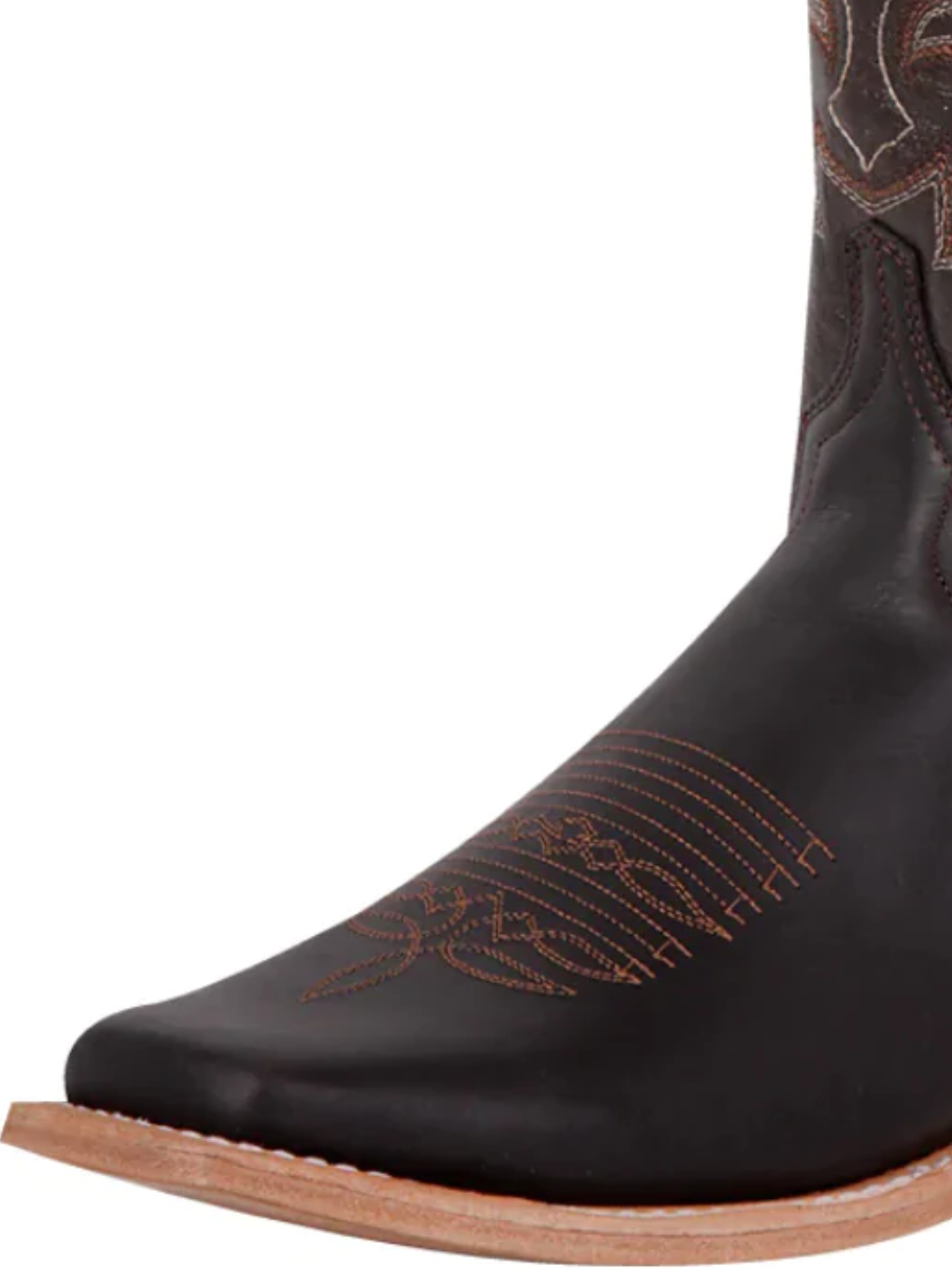 Botas Vaqueras Rodeo Clasicas de Piel Genuina para Hombre 'El General' - ID: 43010 Botas Piel Genuina El General 