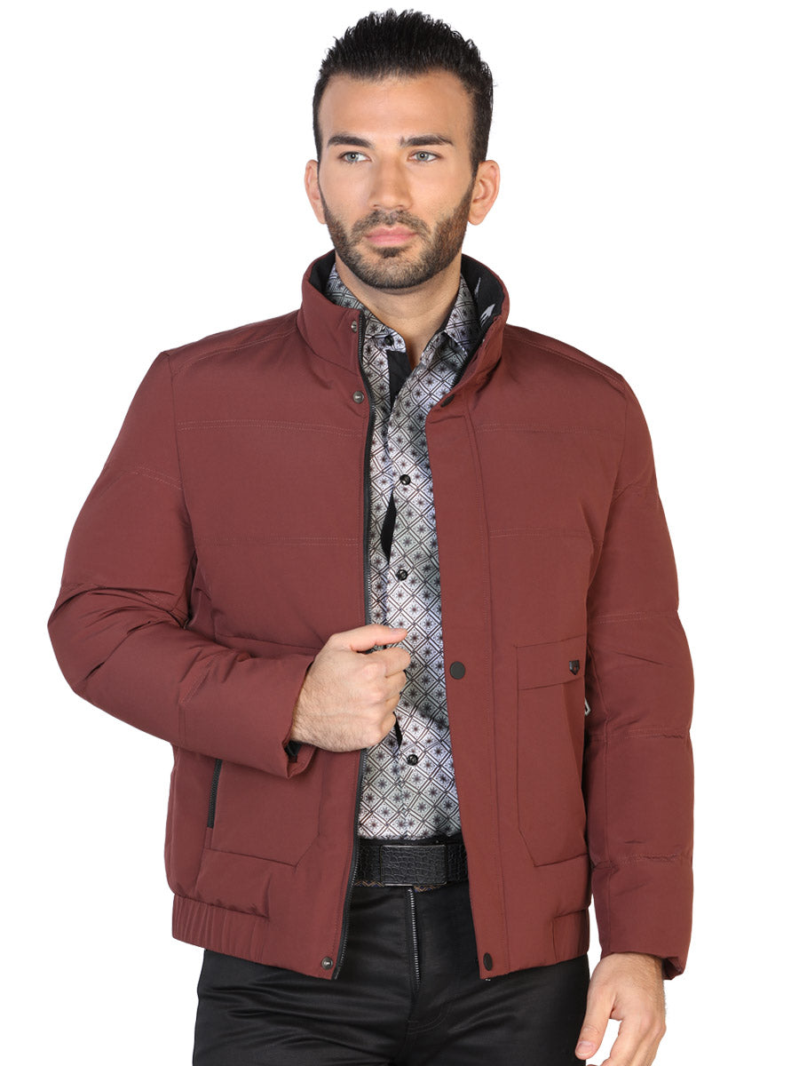 Chamarra Casual Cafe para Hombre 'El Señor de los Cielos' - ID: 43084 Jacket El Señor de los Cielos Brown