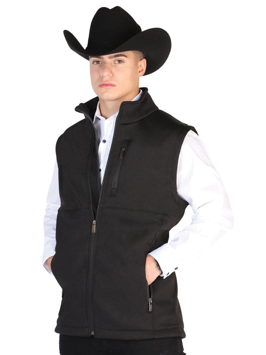 Chaleco Vaquero Ultraligero Calidad Suprema AAA Negro para Hombre 'El General' - ID: 43308 Chalecos Vaqueros El General Black