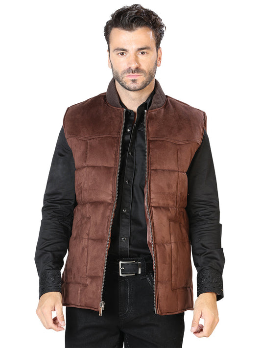 Chaleco Acolchado Ultraligero Calidad AAA Cafe para Hombre 'El General' - ID: 43317 Chalecos Acolchados El General Brown