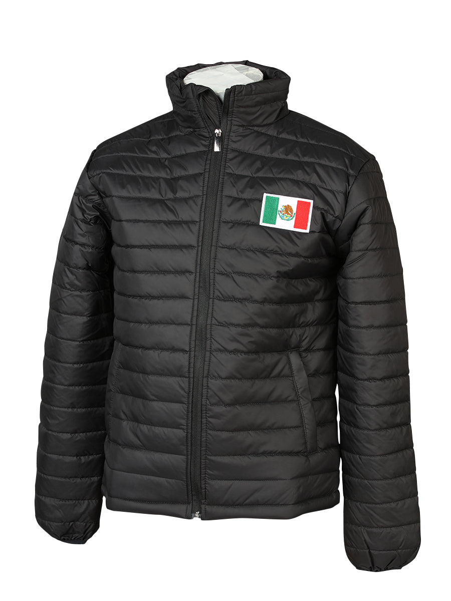 Chamarra Acolchada Ultraligera Calidad AAA Negro para Hombre 'El General' - ID: 43320 Chamarras Acolchadas El General 