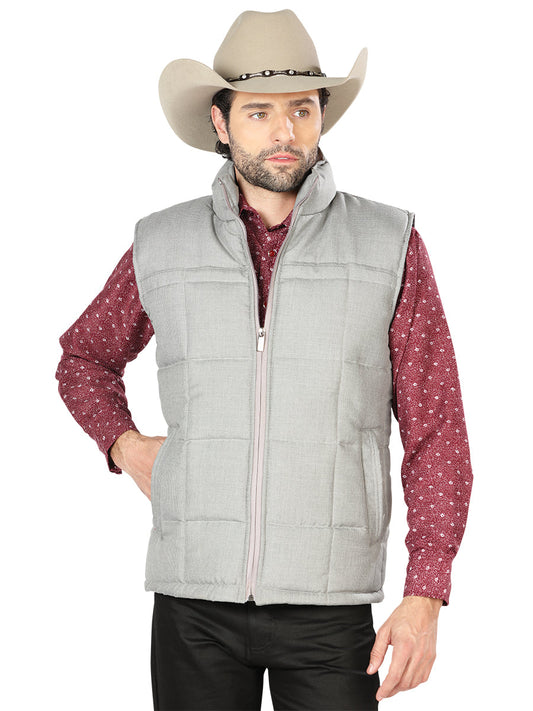 Chaleco Acolchado Ultraligero Calidad AAA Gris Claro para Hombre 'El General' - ID: 43342 Chalecos Acolchados El General Ligth Gray