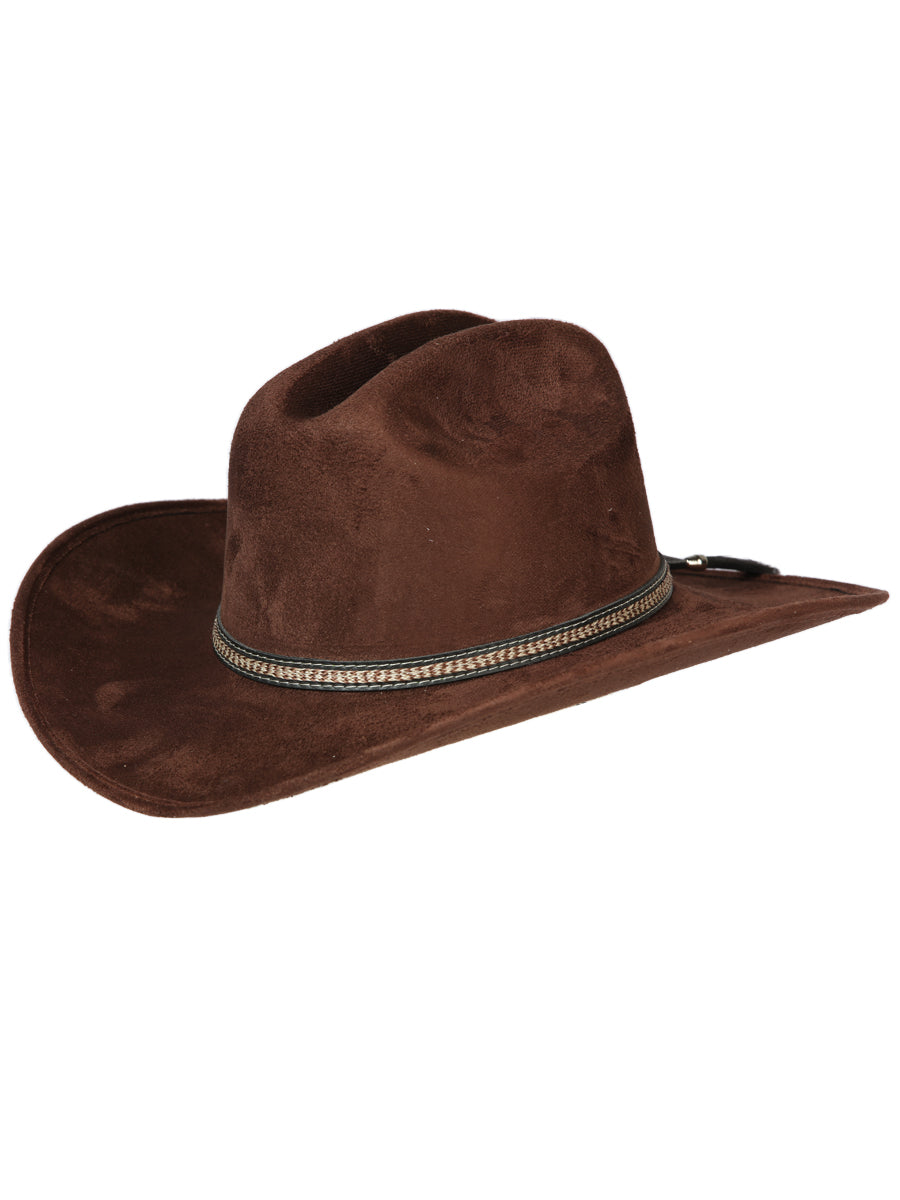 Kids - Sombrero Vaquero Horma Americanita de Gamuza para Niños 'El General' Sombreros Vaqueros El General Choco