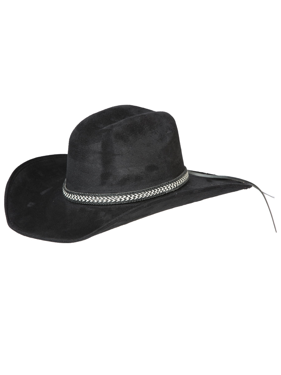 Sombrero Vaquero Horma Toro de Gamuza para Hombre 'El General' Toro El General Negro