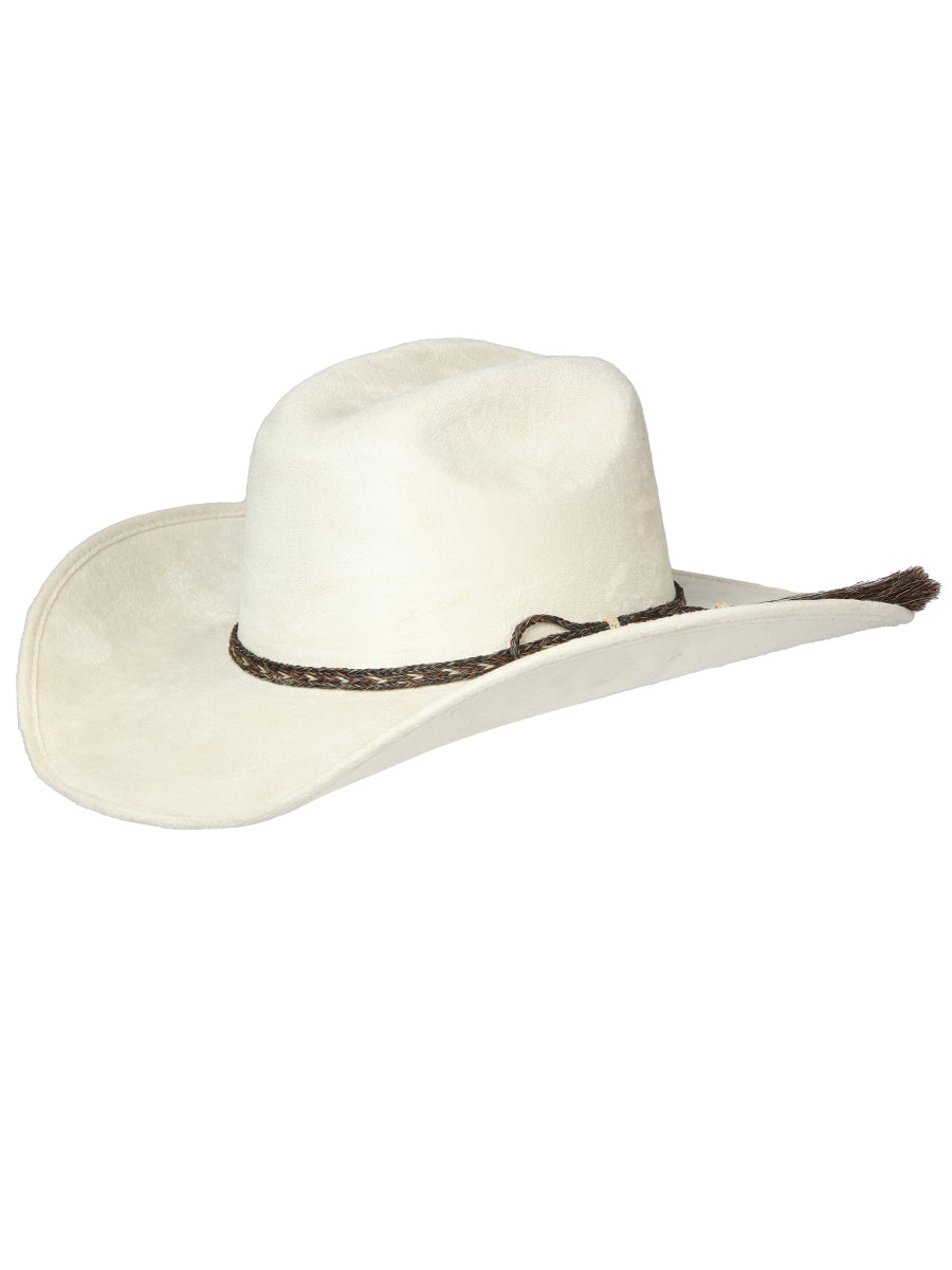 Sombrero Vaquero Horma Toro de Gamuza para Hombre 'El General' Toro El General Hueso