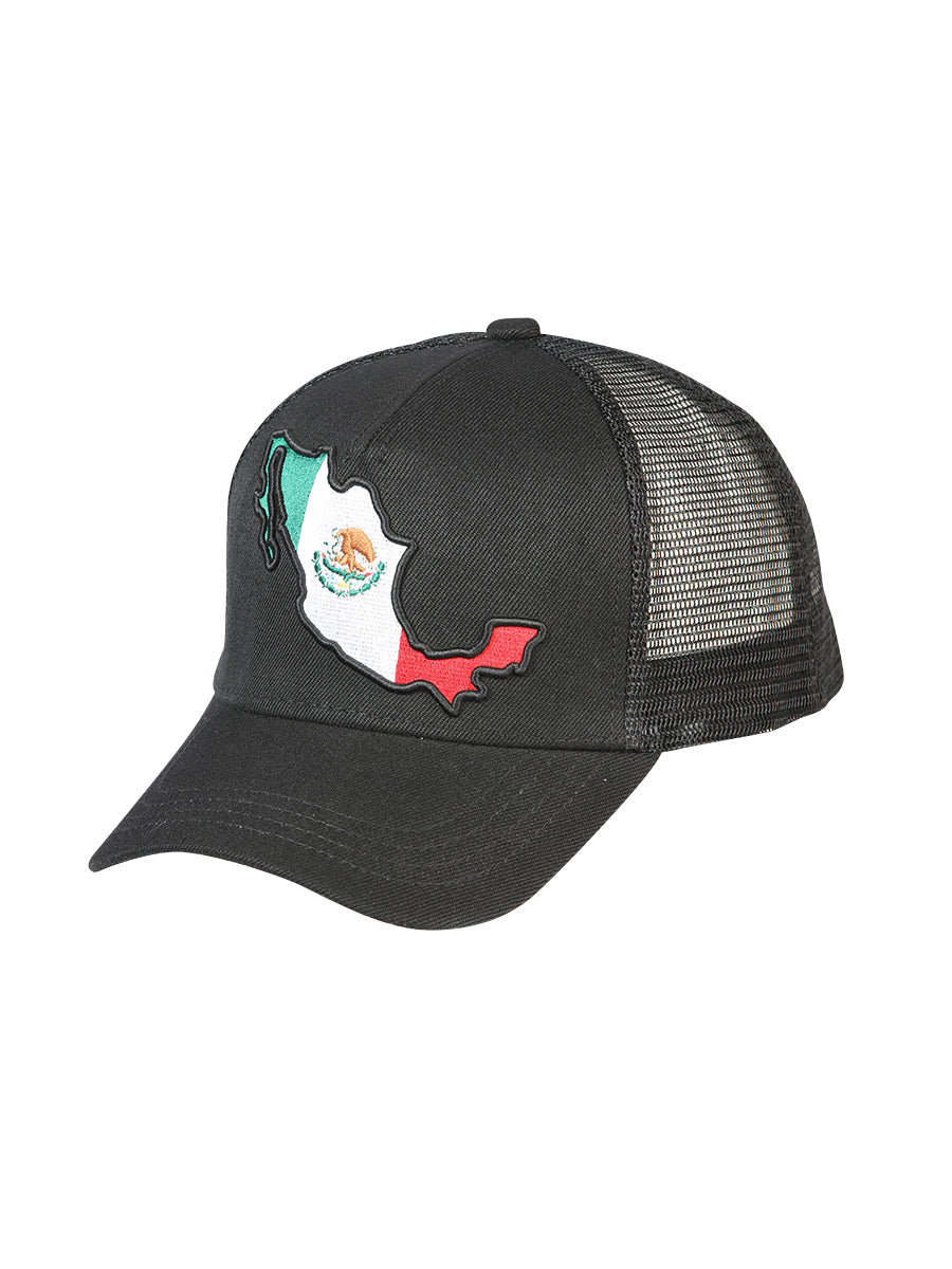 Gorra Bordada Mapa de Mexico de Poliester 'El General' - ID: 44381