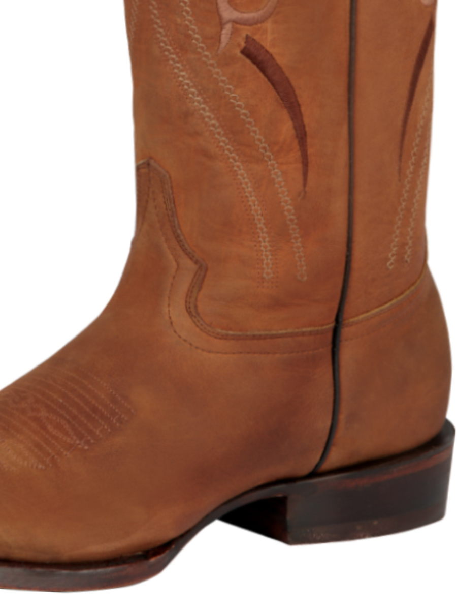 Botas Vaqueras Rodeo Clasicas de Piel Genuina para Hombre 'El General' - ID: 44658 Cowboy Boots El General 