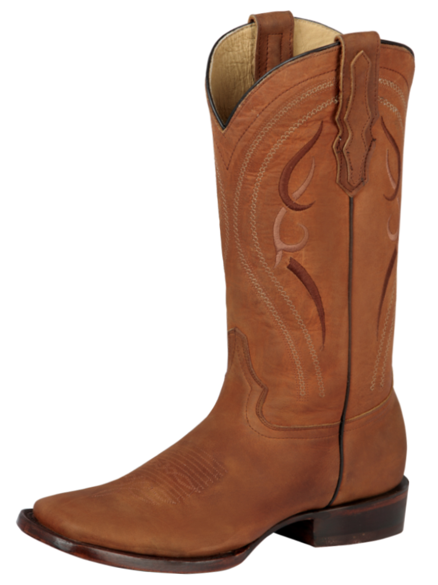 Botas Vaqueras Rodeo Clasicas de Piel Genuina para Hombre 'El General' - ID: 44658 Cowboy Boots El General Kansas