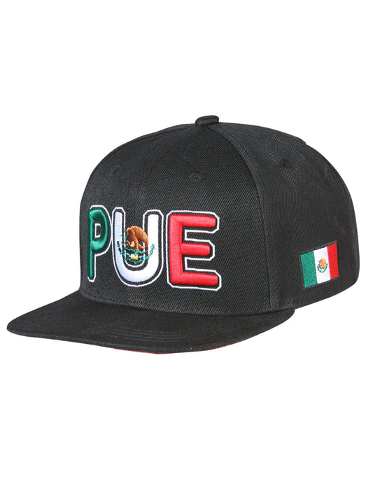 Gorra Bordada Puebla de Poliester 'El General' - ID: 44810 Gorras El General Black