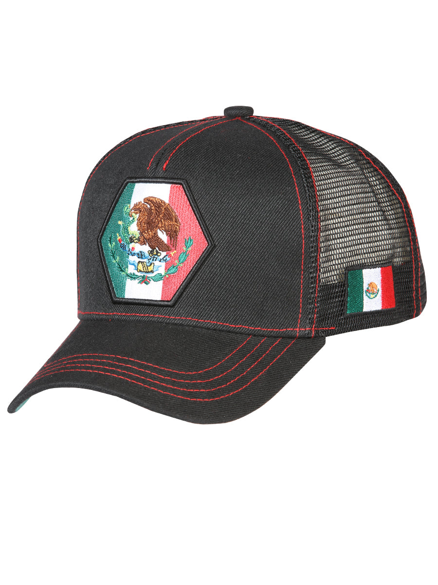 Gorra Bordada Escudo de Mexico de Poliester 'El General' - ID: 44818