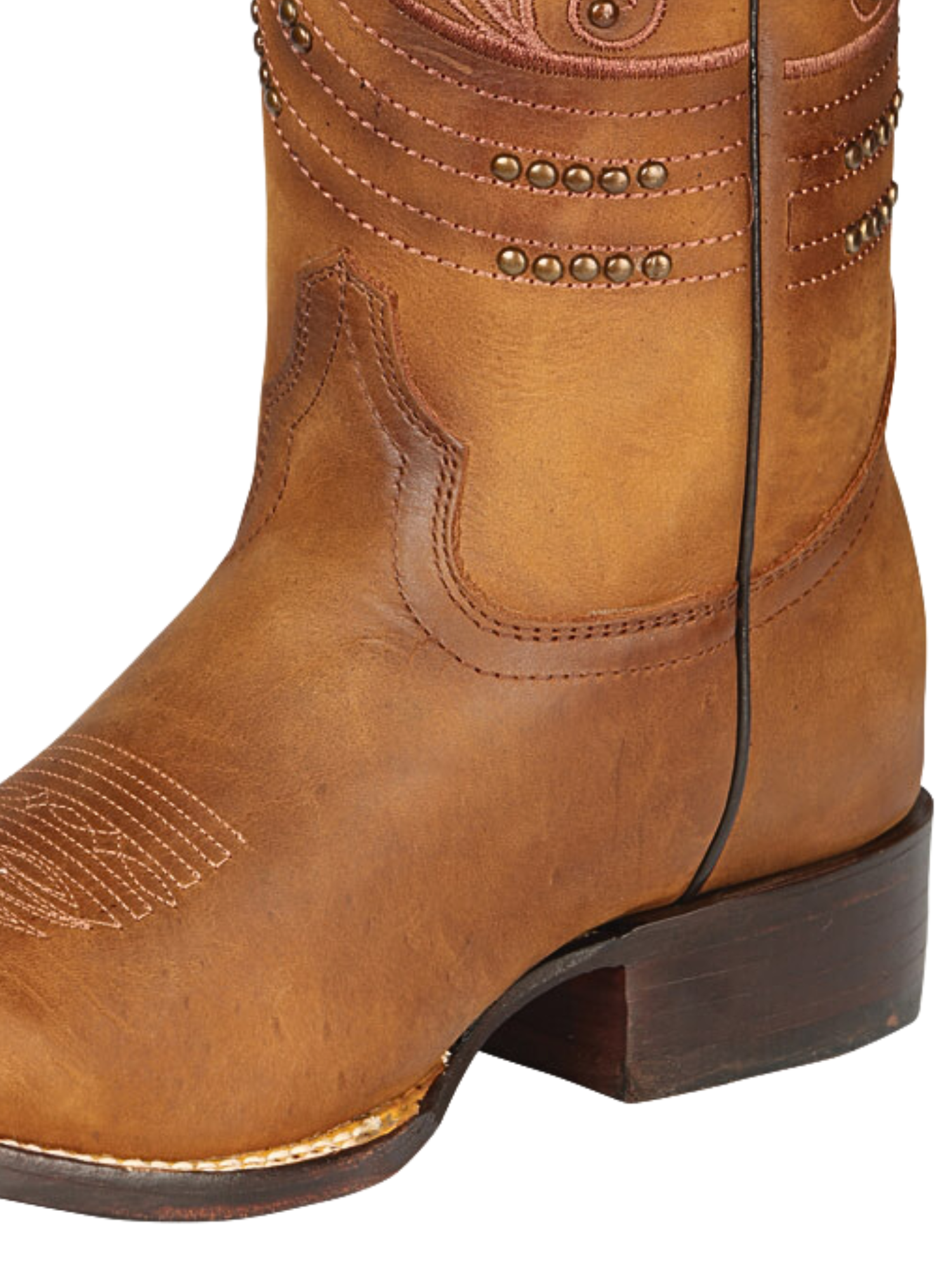 Botas Vaqueras Rodeo Clasicas de Piel Genuina para Mujer 'El General' - ID: 44852 Botas Rodeo Piel Genuina El General 